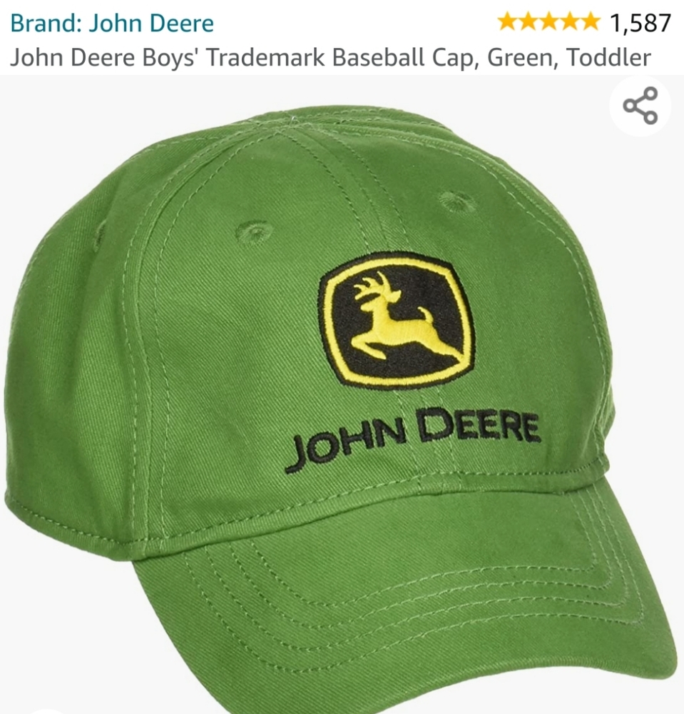 Toddler John Deere Tradmark Boys Baseball Cap 🚜